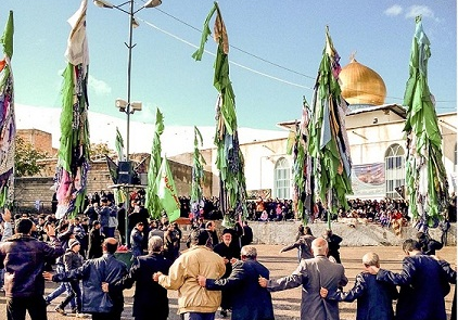 Siyəhsəran kəndində keçirilən ələm gəzdirmə mərasimi, Kərbala şəhidlərinə ehtiramın ifadəsidir.